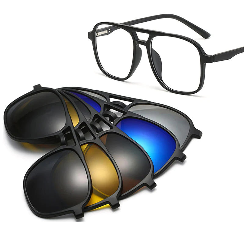 5-IN-1 Magnetic Polarized Sunglasses